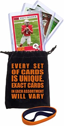 Подаръчен Комплект от 3 Картички за начинаещи Джъстин Fields Гама - Футболни Търговски Карти Chicago Bears