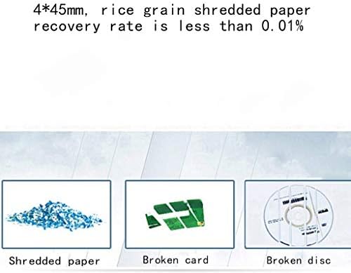 Шредер за хартия, за да напречната рязане на СЛАМА, Смила 10 листа (Цвят: бял, размер: 35-45 см)