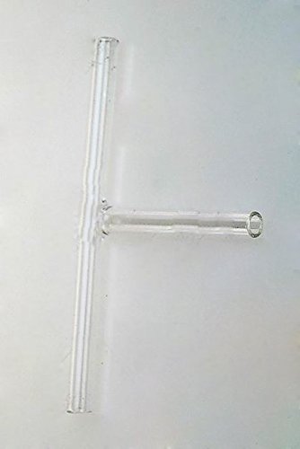 Лабораторен Стъклен Т Образен Конектор 15 мм Нова