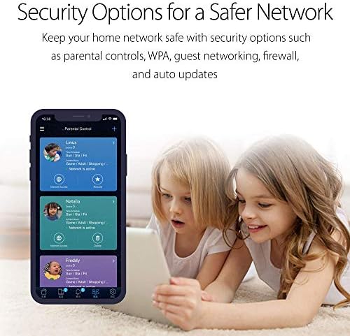 WiFi-рутер ASUS AC1900 (RT-AC67P) - двойна лента безжичен интернет-рутер, лесна настройка, VPN, родителски контрол, технология на формиране