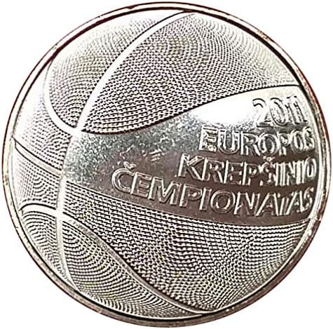 Първенство по баскетбол на Литва 1 Lit 2011 2011 КМ 177 Монета Оригинални Монети на света колекционерска стойност