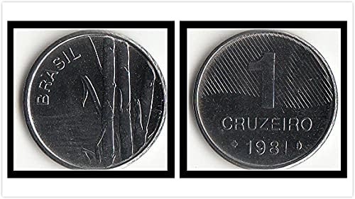 Америка Бразилия 1 Круизни монети от 1981 година на издаване Подарък Колекция от Чужди монети