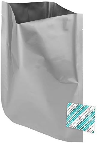 Сухи пакети с обем 1 литър, 10 x14 от mylar и 300-кубовые абсорбери на кислород, 100 опаковки - За доставка и съхранение на хранителни