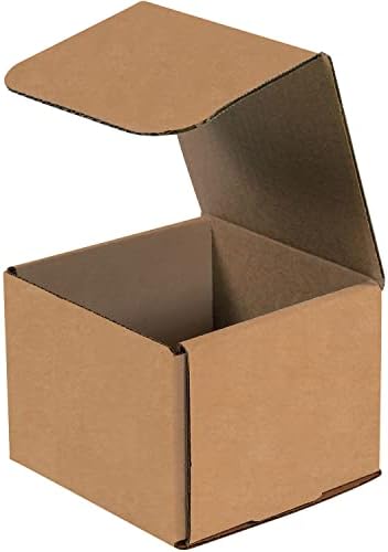 Велпапе пощенски пакет с размер 4 x4x3, 200 кг. Тест/ECT-32-B Крафт, 50 Опаковки