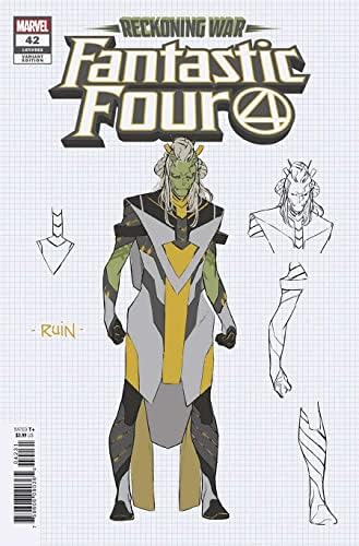 Фантастичната четворка (6-та серия) 42B VF / NM; Комиксите на Marvel | 682 вариант дизайн 1:10