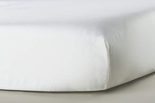Чаршаф за легло Oilo Mosi и от однотонного на бялото Джърси Стандартен размер (опаковка от 2 броя)
