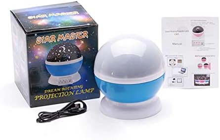 ZHXIN Звезда Проектор Лампа Спалня led нощна светлина Детска Лампа 360 Градуса Въртящ Луната Звезда лека нощ Подаръци за Деца|Малышки|Жени