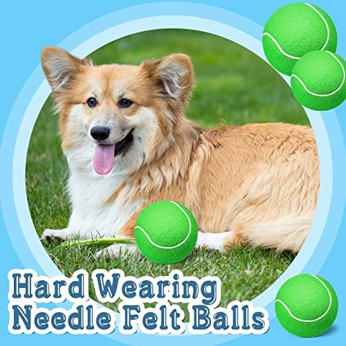 Zubebe 30 броя топки за Тенис на 2,5 инча за Кучета Цветни Интерактивни Играчки за Куче Подарък за по-Големи Кучета Малки и Средни кучета