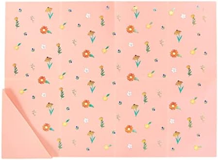 Силиконов комплект за хранене ABC AUSTIN BABY COLLECTION за Бебета и малки деца Малки деца - Зрели Праскови с Диви Цветя