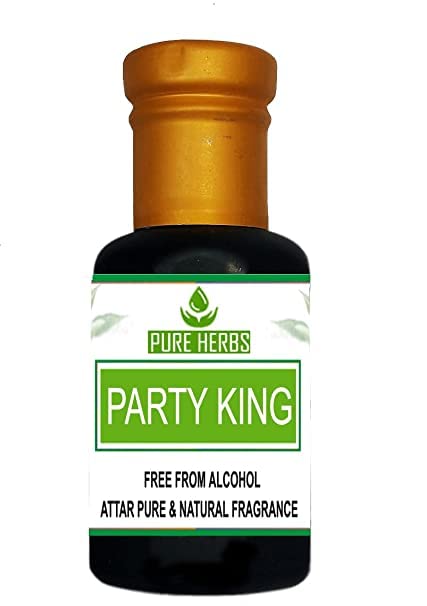 Pure Herbs Party King Attar без алкохол за мъже, подходящ за специални случаи, партита и ежедневна употреба 50 мл