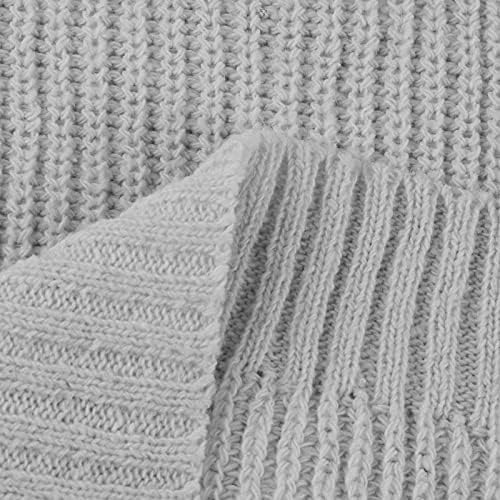 Секси Дълга Рокля-пуловер, Мини-Рокля-Пуловер, Вязаное Рокля-пуловер със средна дължина, с Дълбоко деколте Наполовина, Плюс