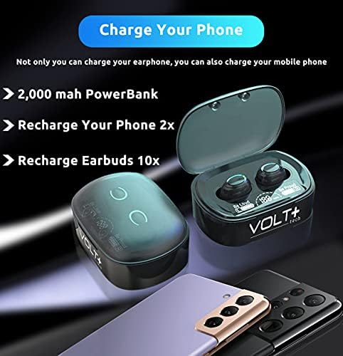 Безжични слушалки Volt Plus TECH V5.1 PRO е Съвместима с Asus TUF Gaming VG28UQL1A IPX3 Bluetooth Touch, Водоустойчив/защитени от изпотяване