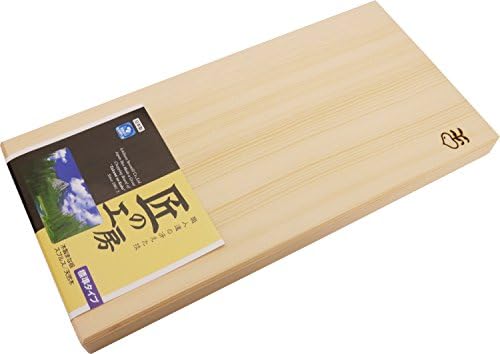 Дървена дъска за Рязане Ichihara Wood Workshop с приложената маркировка, Обичайната ширина 16,5 x 8,3 инча (42 x 21 см)
