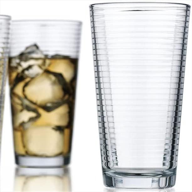 Комплект стъклени чаши с гелиевыми ребра, състоящ се от 4 чаши за хайбола Cooler (17 мл).