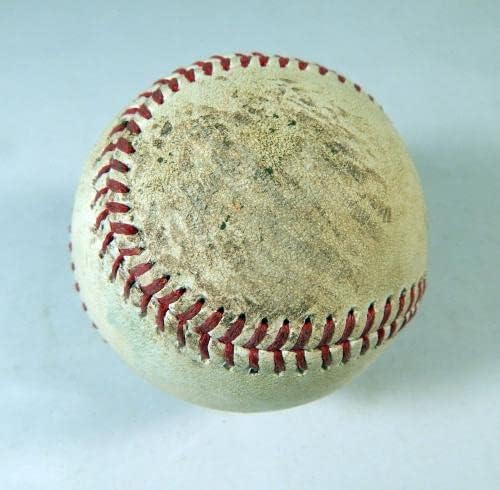 2022 Тексас Рейнджърс Колорадо в Скалистите Планини Играта употребявани Бейзбол Стефансон Таверас Топка за Игра Б/Бейзболни топки