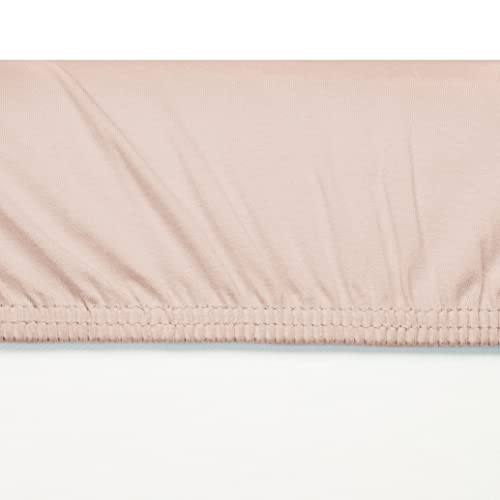 Чаршаф за легло от памук премиум-клас, сертифицирана от DESI (нежно-розов)