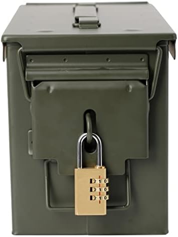 Метална банка LUKEO стоманена кутия Военен сейф на трайно ценно за съхранение дупка запирающаяся банка
