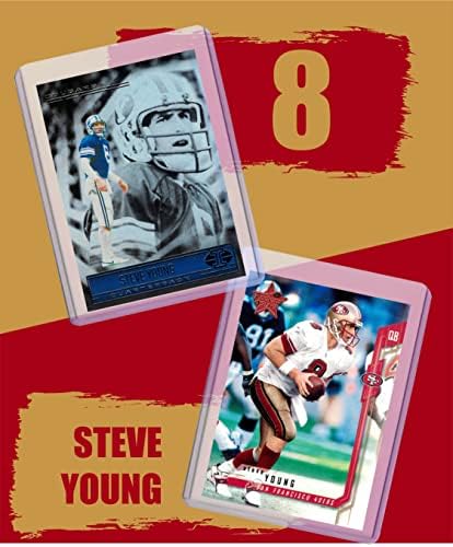 Футболни картички Стив Янг (5) В Гама - Подаръчен Комплект търговски картички San Francisco 49ers