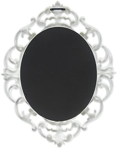 Kole внася овално винтажное стенно огледало, бяло, 11,5 x 15 см