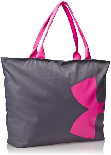Дамска чанта-тоут с голямо лого на Under Armour, Графит / Мятежно-розово, Един размер Подходящ за всички.