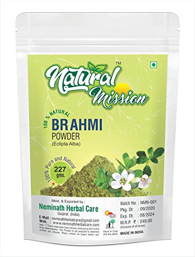 Натурален прах Брахми Mission Pure 227g | половин килограм | Bacopa Powder | Допринася за растежа на косата