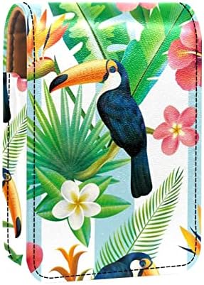 Калъф за червило Елегантен Японски пътен плакат великолепен цветен фон с удобства за добре дошли думи Мини Държач за Червило Чанта-Органайзер С Огледало за дамска