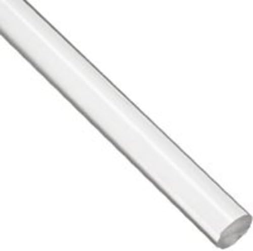Дюбел от акрил люцитового пръчка - Един 3/4 (19 мм) x 11,8125 (300 мм) (прозрачен)