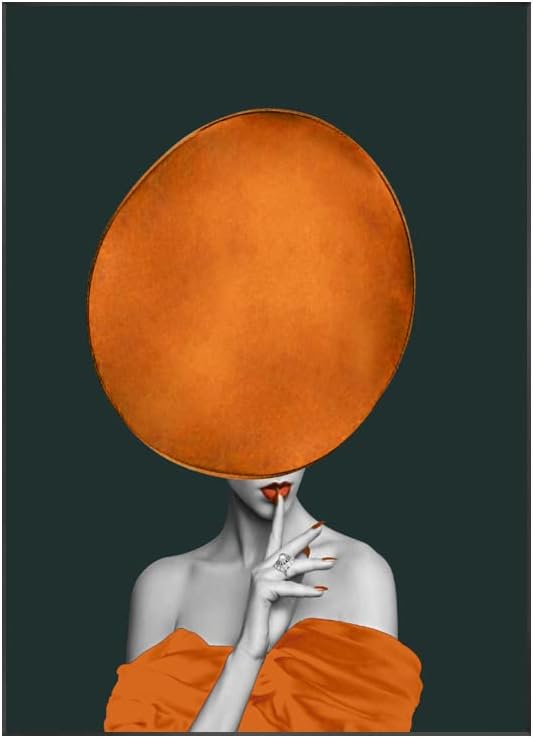 Лека Луксозна Orange Художествена Фигура На Красотата Декоративна Живопис Съвременната Абстрактна Хол Коридорная Живопис На Творческата