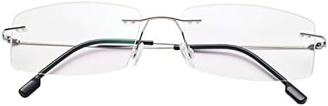 Бифокални Очила За четене Без Рамки От Гъвкави Титанова Сплав Леки Бифокални Очила За четене
