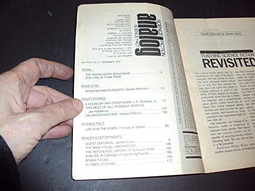 Аналогова научна фантастика Ноември 1974 Паяк Робинсън, Алфред Бестер