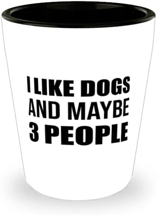 Чаша за мама-Кучета, ОБИЧАМ КУЧЕТА И, МОЖЕ би, 3 ЧОВЕКА,Керамична Чаша за мама-Куче 1,5 мл