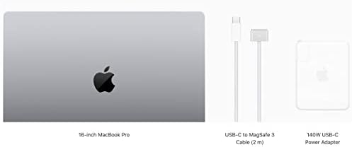 Apple MacBook Pro 2021 (16-инчов, с чип M1 Max, 10‑ядрен процесор и 32‑ядрен графичен процесор, 64 GB оперативна памет, SSD-диск с капацитет