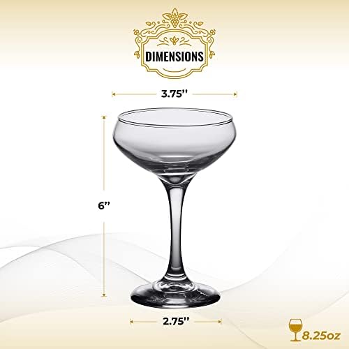 ИСТОРИЯ на КОМПАНИЯТА The Old Ritz Paris Комплект чаши за коктейли-купе от 2 теми (колекция подарък кутии)