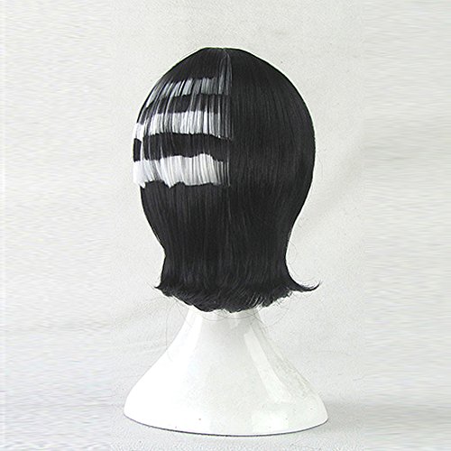 DEATH THE KID Яде душ, кратък черно-бял костюм за cosplay, перука + безплатна шапка за перука