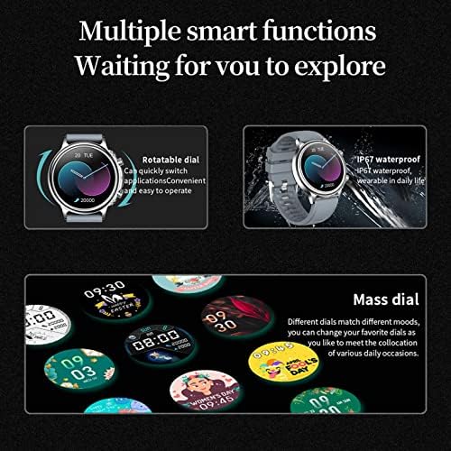 Смарт часовници - Фитнес-тракер на дейност с Пульсометром Smart-часовници, Съвместими с iPhone, Samsung Android и iOS и Водоустойчив