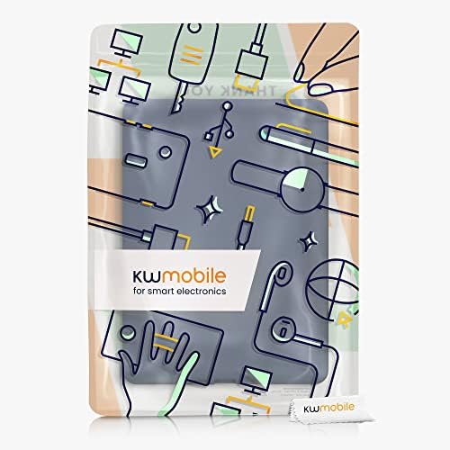 калъф kwmobile е Съвместим с Kindle Paperwhite 11. Поколение 2021 - делото за четене на електронни книги от TPU - Тъмно Син
