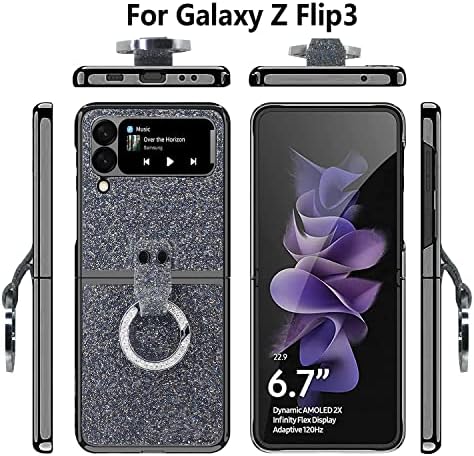 Калъф Samsung Z Flip 3: Противоударные Калъфи за мобилни телефони Samsung Galaxy Z3, Защитна капачка с о-Пръстен, калъф Zflip3 с хрустальным