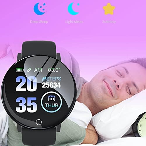 4E4L97 Smart-Часовници, Модни Умни спортен Часовник-Тънък Дизайн Водоустойчив за Мъже Жени