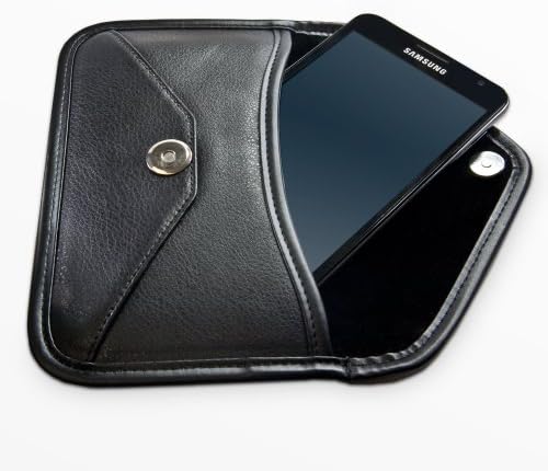 Калъф BoxWave, който е Съвместим с Sony Xperia M2 (Case by BoxWave) - Луксозни Кожена чанта-месинджър, дизайн своята практика-плик от