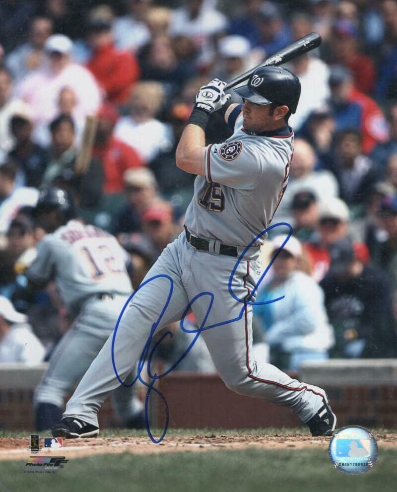 Райън Чърч, Вашингтон Нэшнлз, Подписано Снимка 8x10 с автограф W / Coa - Снимки на MLB с автограф