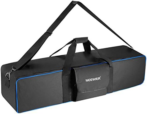 Голяма чанта за носене на осветителна техника за фото студио Neewer размер 41,3x9,84x9,84 инча с пагон и дръжка за осветление, поставка,