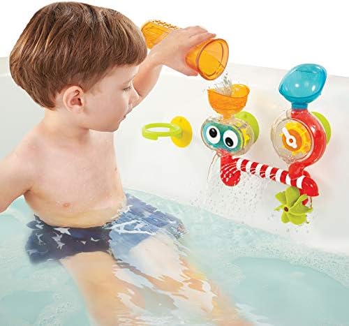 Детска играчка за къпане Yookidoo (за деца на 1-3 години) - Въртящ се механизъм и очи-Googly за развитие на сенсорики на бебето по време