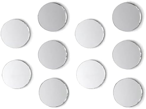 Малки кръгли огледала Cousin САМ с размери 1 инч, стъклени изделия от 10 теми