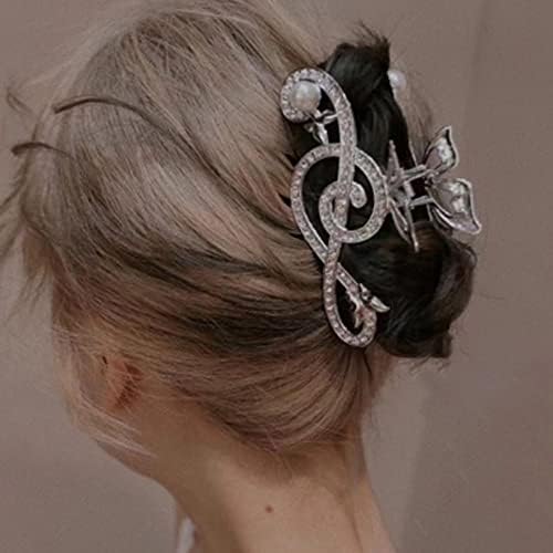 MinLia Елегантна фиба за коса във формата на музикална нота, прическа с нокти за коса, елегантни метални аксесоари с клип под формата