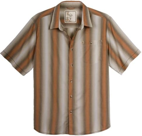Риза В тънка Ивица prAna Ombre с къс ръкав - Мъжки