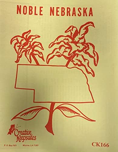Творчески Сувенири За Спомен Благороден Образец на щата Небраска - Модел За Бродерия на кръстат бод