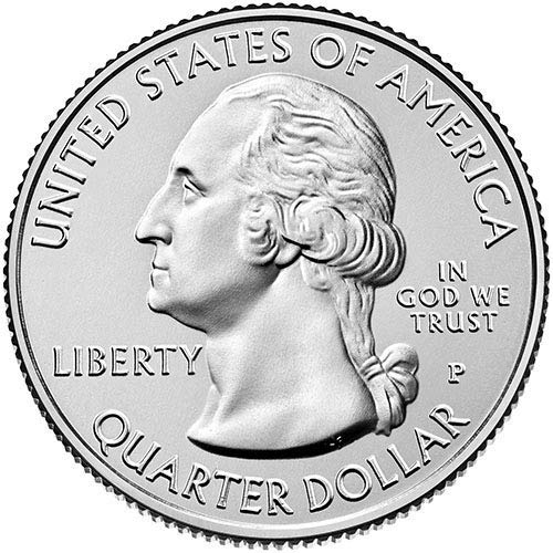 2011, P & D BU Олимпийски Вашингтонския Национален парк NP Quarter Choice Комплект от 2 монети, Монетен двор на САЩ, без да се прибягва