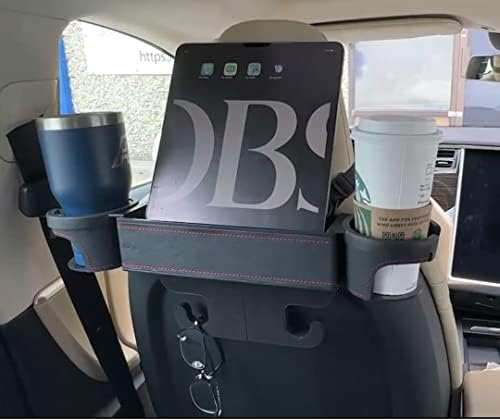 Поставка за чаши UILB Tesla 2 за задната седалка, Две Големи поставки за чаши след Държач за задна седалка, Странична поставка за Чаши
