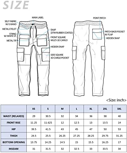 Мъжки найлонови панталони Southpole Lightweignt Tech, Водоустойчив, бързо съхнещи, с 4 джоба